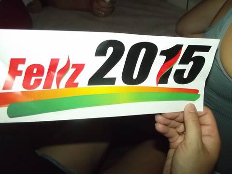 Amigos e simpatizantes do PMDB de Sombrio em festa