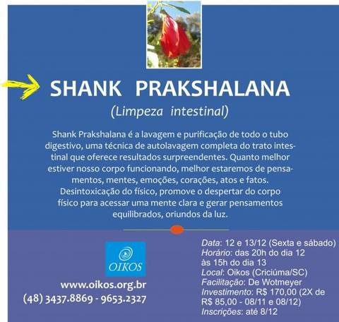Shank Prakshalana - Limpeza Intestinal