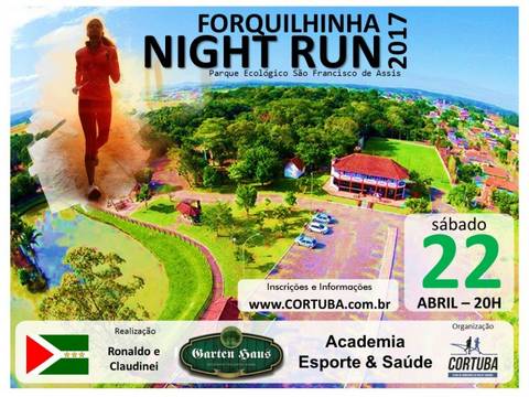 Forquilhinha terá corrida noturna em abril 