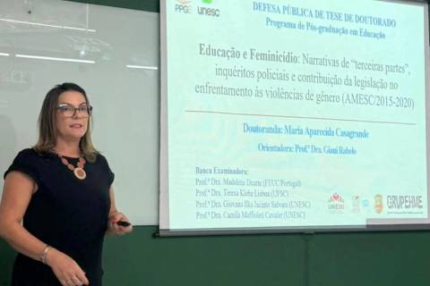 Doutoranda da Unesc apresenta tese que analisa feminicídios na região da Amesc