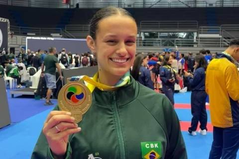 Das rifas ao ouro: a história de Giovana Figueiredo, campeã do Pan-Americano de Karatê