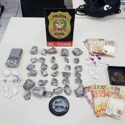 Polícia Civil cumpre mandados de busca e apreensão no bairro Paraíso, em Criciúma