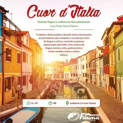 Cuor d'Italia: encontro discute a cultura italiana em Criciúma e região