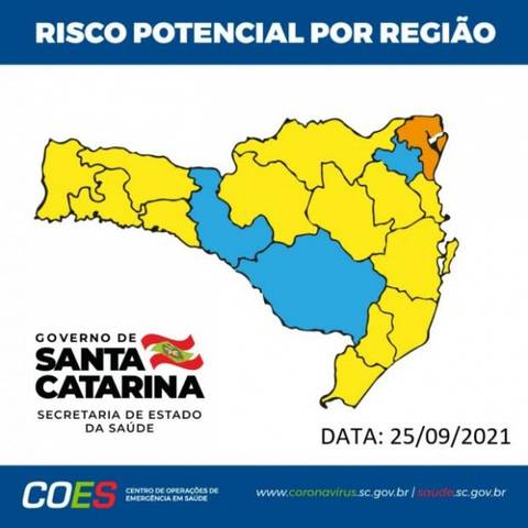 Matriz de Risco aponta apenas uma região em estado grave e outras em alto e moderado