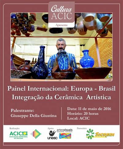 Cerâmica artística internacional será tema de painel 