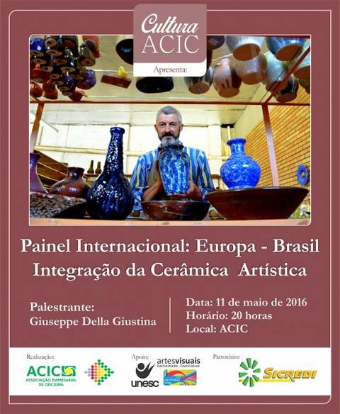 Cerâmica artística internacional será tema de painel 