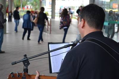 Terminal da Próspera recebe momento musical
