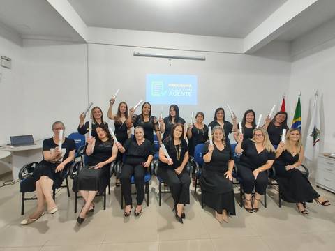 Morro da Fumaça: profissionais celebram formatura do curso técnico em Agente Comunitário de Saúde