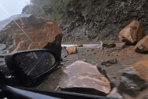 Vídeo: desmoronamento é registrado na Serra do Rio do Rastro