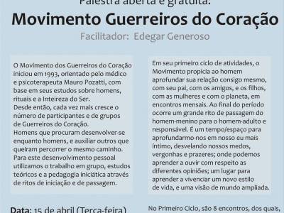 Palestra Movimento Guerreiros Do Coracao
