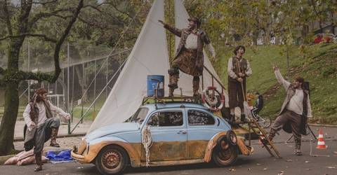 Terça-feira de teatro gratuito na praça de Siderópolis