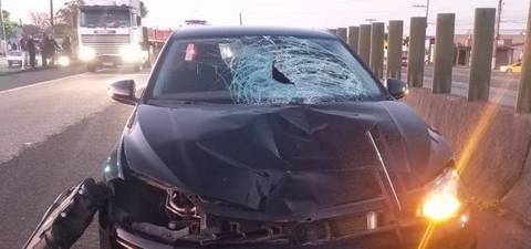Identificada pedestre que morreu após ser atropelada por carro na BR-101 em Sombrio 