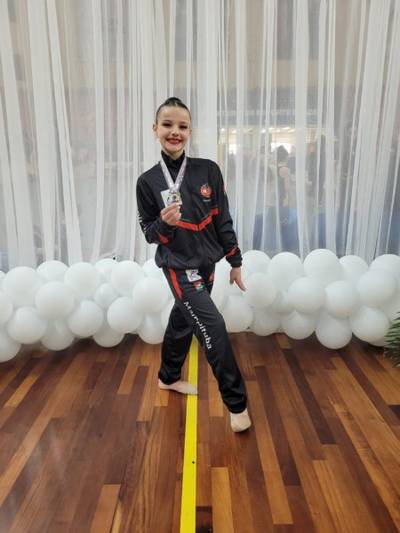 Ginasta da S.R. Mampituba é vice-campeã do Torneio Regional Sul de Ginástica Rítmica