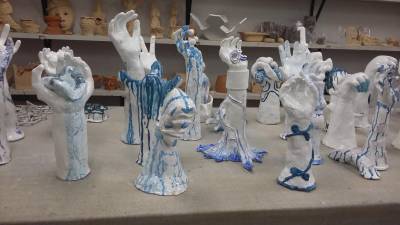 Obras criadas por alunos de Artes Visuais viram exposição na Unesc