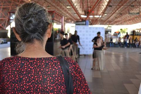 Dança folclórica no Terminal Central