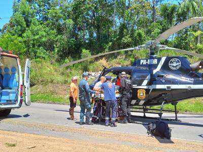 Homem morre e mulher fica ferida após acidente em Lauro Müller