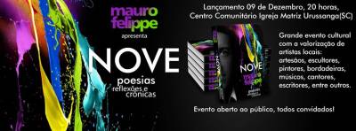 Noite cultural marca o lançamento do livro Nove