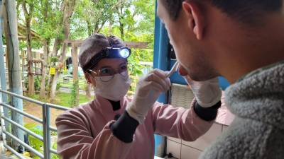 Dentista voluntária oferece avaliação odontológica e higiene bucal aos alunos da Apae Cocal do Sul 