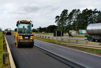 Obras na BR-101 exigem atenção dos motoristas na região Sul catarinense