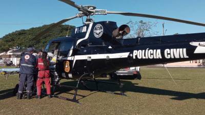Ciclista que sofreu acidente em Sombrio é transferida para hospital de Criciúma 