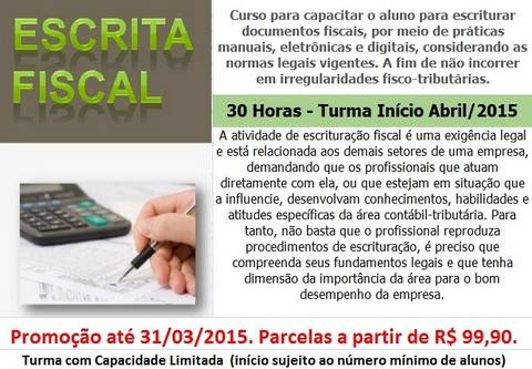 Curso De Contabilidade Com Enfase Em Escrita Fisca