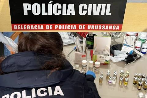 Polícia Civil prende em flagrante educador físico por comércio ilegal de anabolizantes em Urussanga
