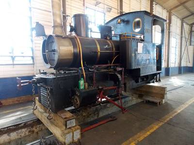 Réplica da locomotiva Tereza Cristina retorna ao Parque das Nações