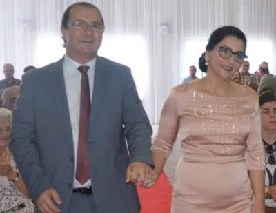 Sombrio em luto pela morte do marido da vice-prefeita 