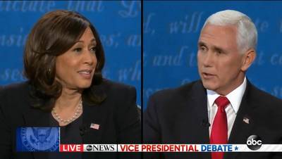 Kamala Harris e Pence fazem um debate de ideias 