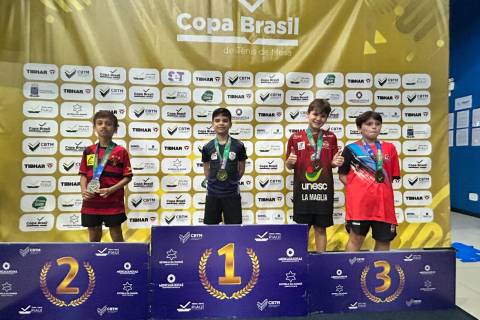 Atleta de Criciúma conquista bronze na Copa Brasil de Tênis de Mesa
