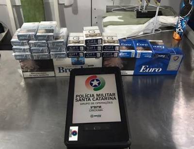 Mais de 10 mil carteiras de cigarros apreendidas na Região Carbonífera 