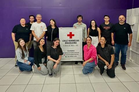 Cruz Vermelha e UniSatc lançam campanha solidária para ajudar famílias da região
