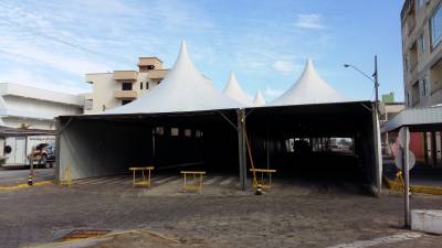 Estrutura da Festa do Peixe começa a ganhar forma