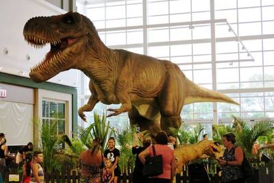 Últimos dias da exposição Mundo Jurássico do Nações Shopping