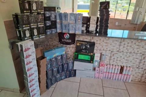 PMRv apreende eletrônicos e cosméticos destinados ao Litoral Sul de SC
