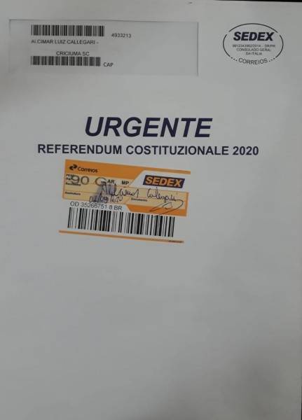 Sulcatarinenses participam do referendo italiano