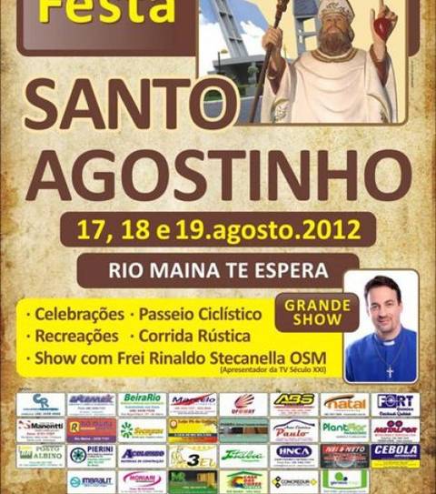 Festa de Santo Agostinho começa nesta sexta-feira