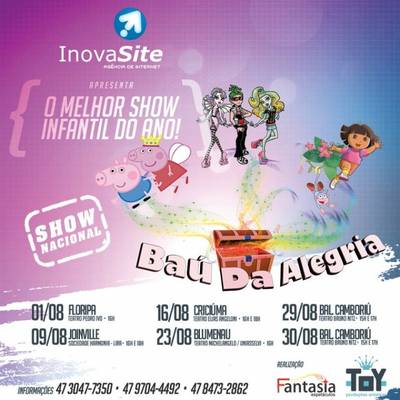 Criciúma Shopping recebe Peppa Pig, Monster High e Dora Aventureira