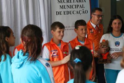 Programa Defesa Civil na Escola forma 101 estudantes em Nova Veneza