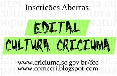 Fundação Cultural abre inscrições para editais culturais de Criciúma