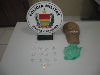 PM de Turvo apreende 60 pedras de crack 