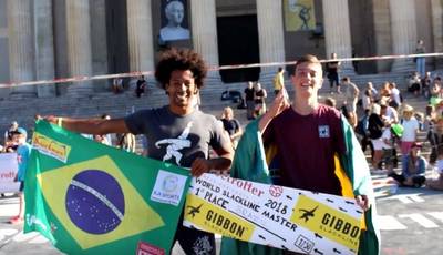 Trickline: Adolescente de Forquilhinha é campeão na Alemanha