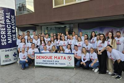 Morro da Fumaça intensifica ações contra a dengue com ato de mobilização