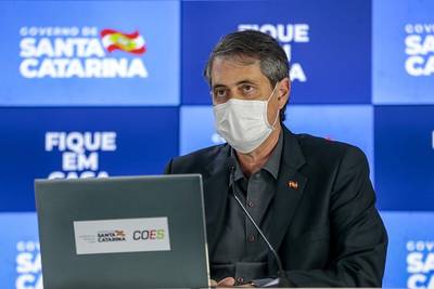 Santa Catarina: 5.610 casos confirmados de Covid-19 e 98 mortes