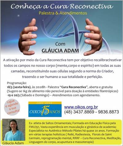 Cura Reconectiva: Palestra E Atendimentos
