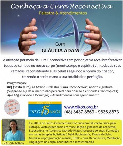Cura Reconectiva: Palestra E Atendimentos