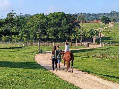 Método terapêutico e educacional, equoterapia beneficia dezenas de autistas em Morro da Fumaça