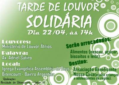Tarde de Louvor Solidária