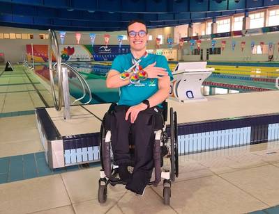 Nadador João Paulo Gregorine conquista três medalhas nas Paralimpíadas Universitárias 