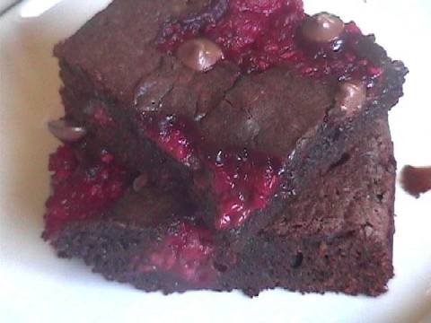 Brownie com Calda de Frutas Vermelhas 